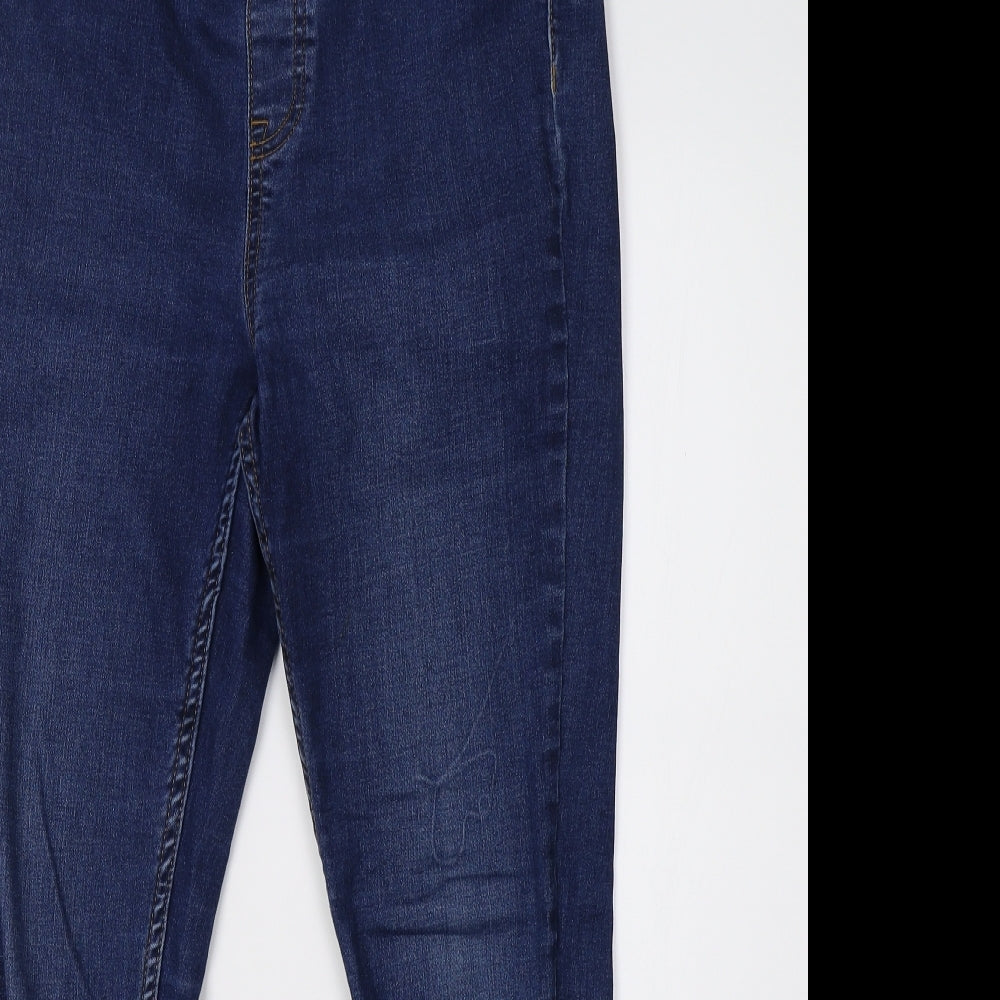 newlook Womens Blue  Denim Jegging Trousers Size 12 L28 in