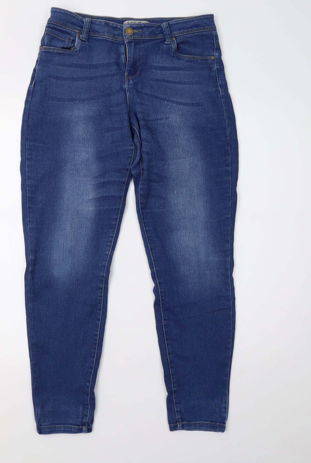 Primark Womens Blue  Denim Skinny Jeans Size 10 L29 in