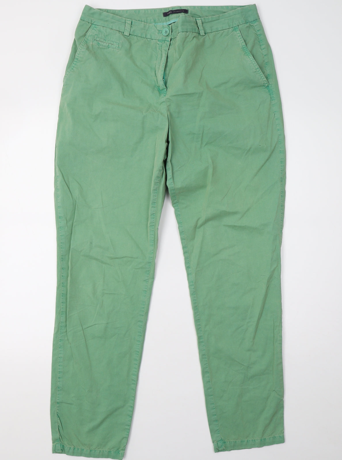 Marks and Spencer Womens Green   Skinny Jeans Size 14 L32 in