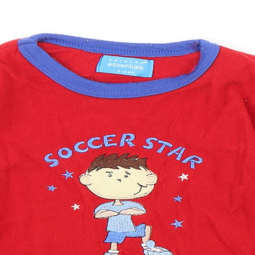 Primark Boys Red   Pullover Jumper Size 2-3 Years