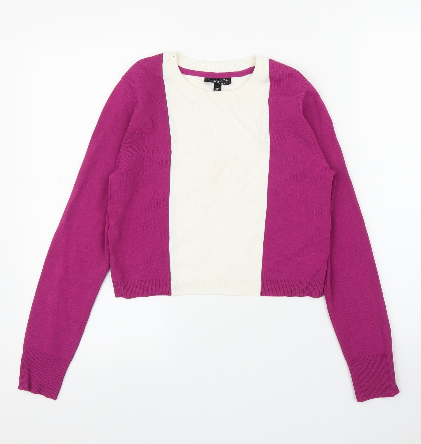 Topshop Womens Purple   Pullover Jumper Size 10