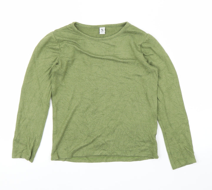 TU Girls Green   Pullover Jumper Size 8 Years
