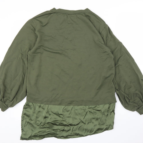 Find Womens Green   Pullover Jumper Size L