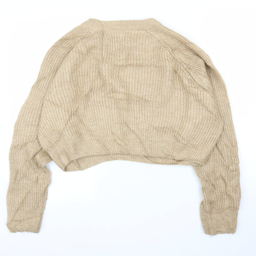 Topshop Womens Beige   Pullover Jumper Size M