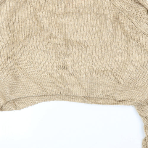 Topshop Womens Beige   Pullover Jumper Size M