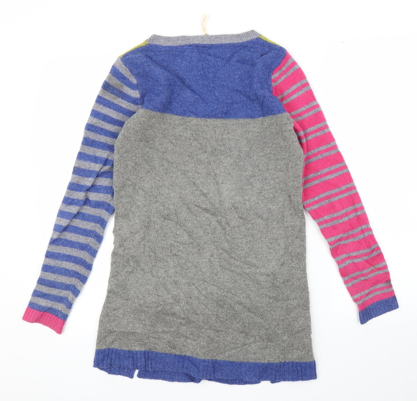 White Stuff Womens Grey Striped  Jumper Dress  Size 8