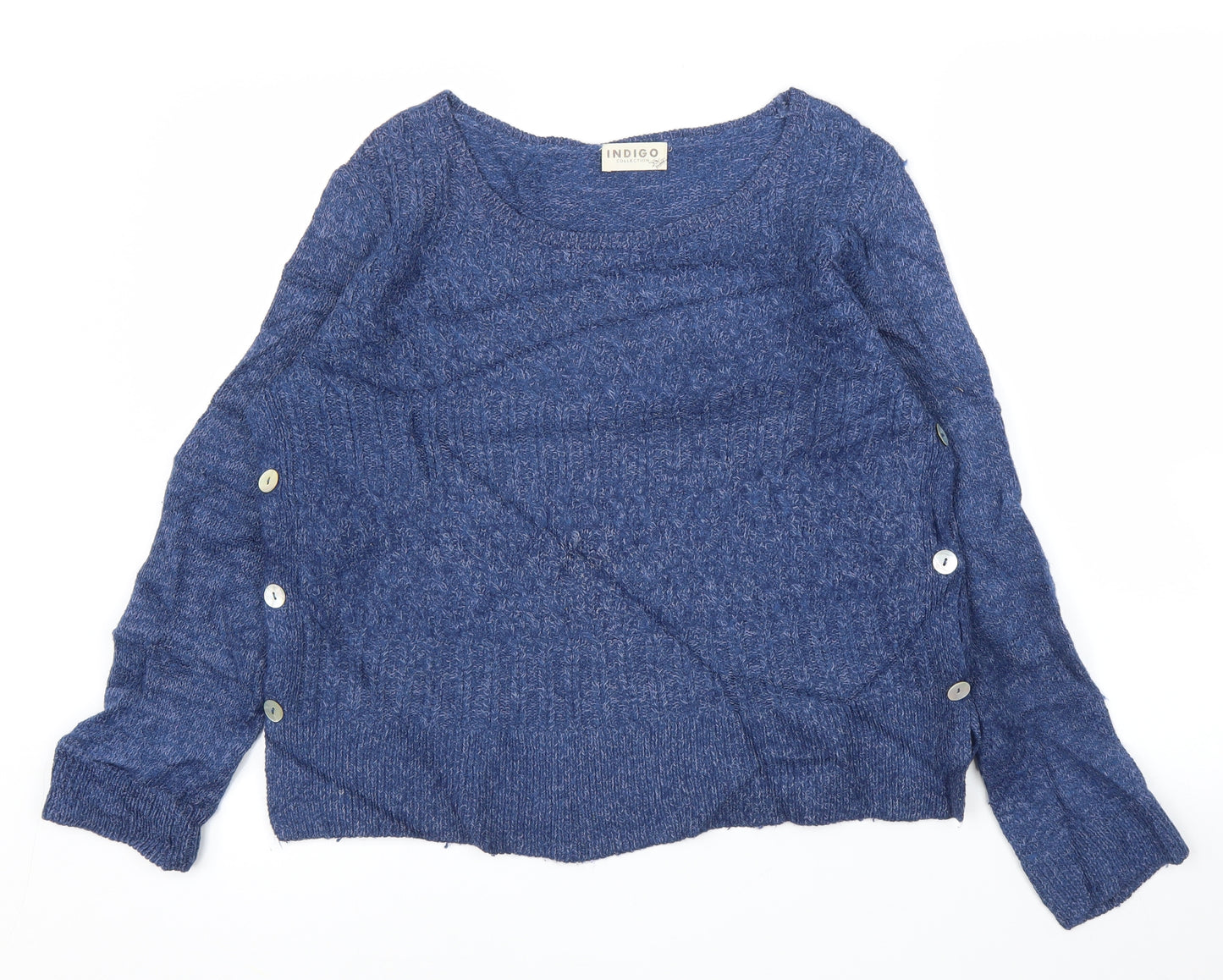 M&S Womens Blue   Pullover Jumper Size 12