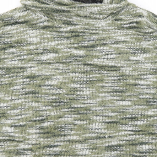 M&Co Womens Green Striped  Pullover Jumper Size 18