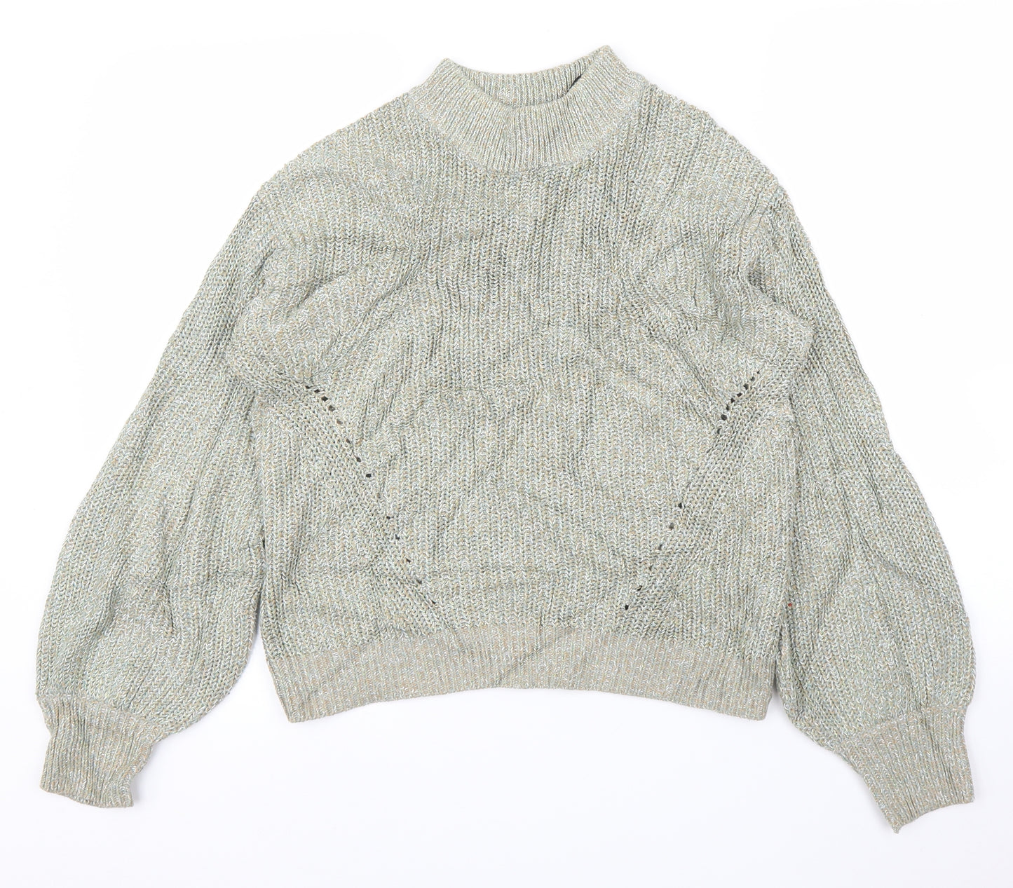 H&M Womens Green   Pullover Jumper Size S