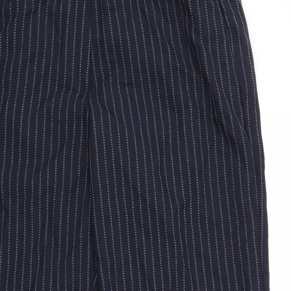 Glamorosa Womens Blue Striped  Trousers  Size 14 L27 in