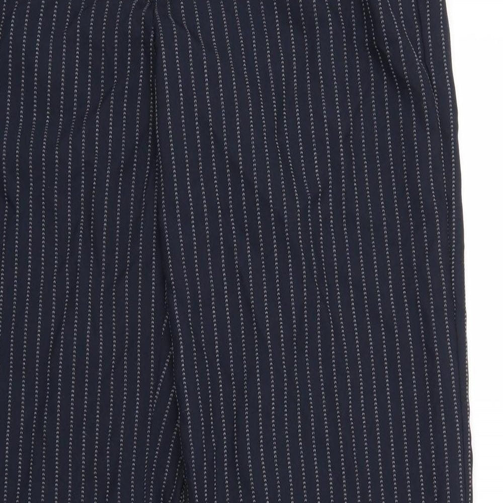 Glamorosa Womens Blue Striped  Trousers  Size 14 L27 in