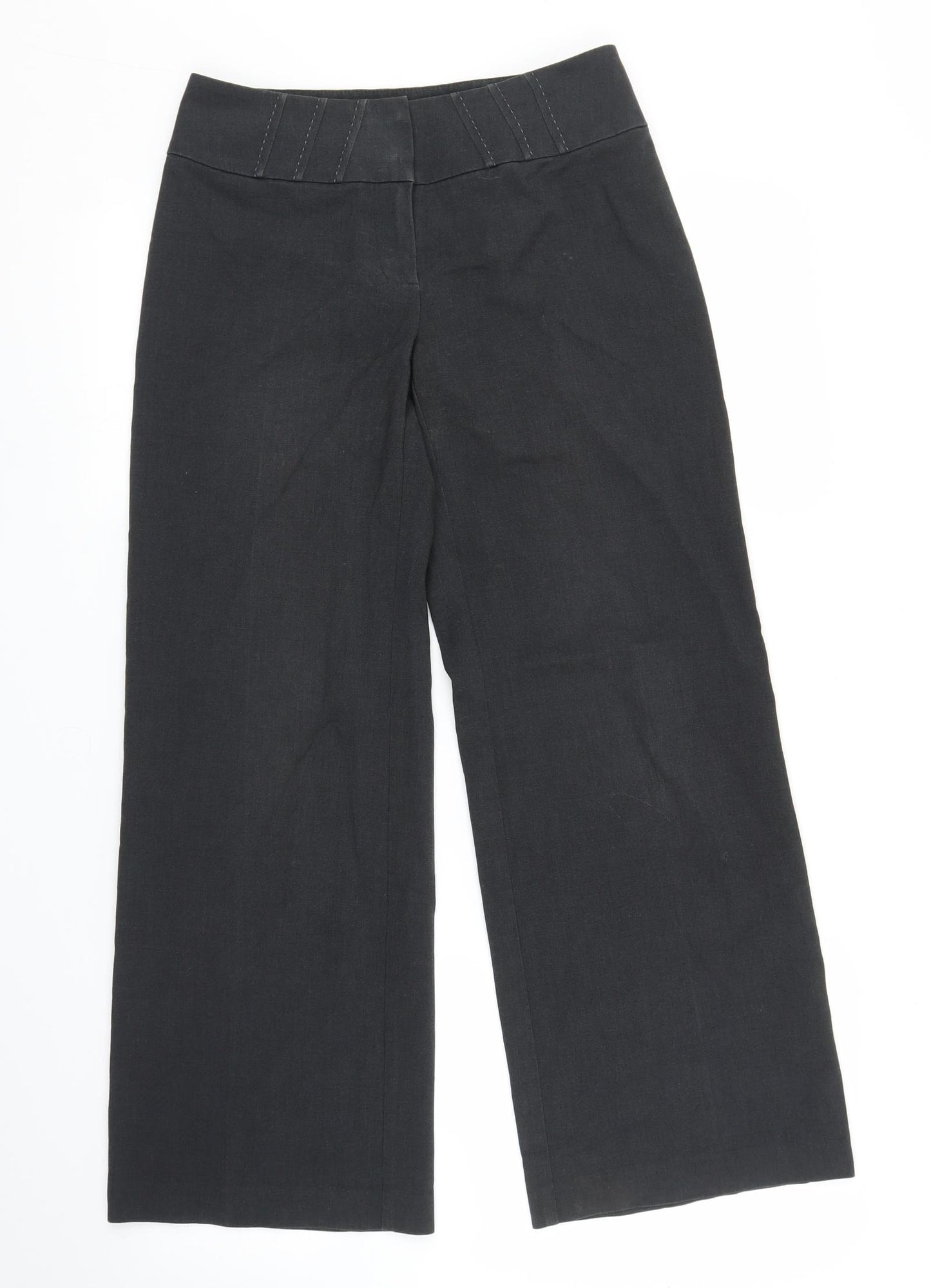 M&S Womens Grey   Capri Trousers Size 6 L25 in