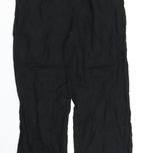 M&S Womens Black   Trousers  Size 18 L30 in