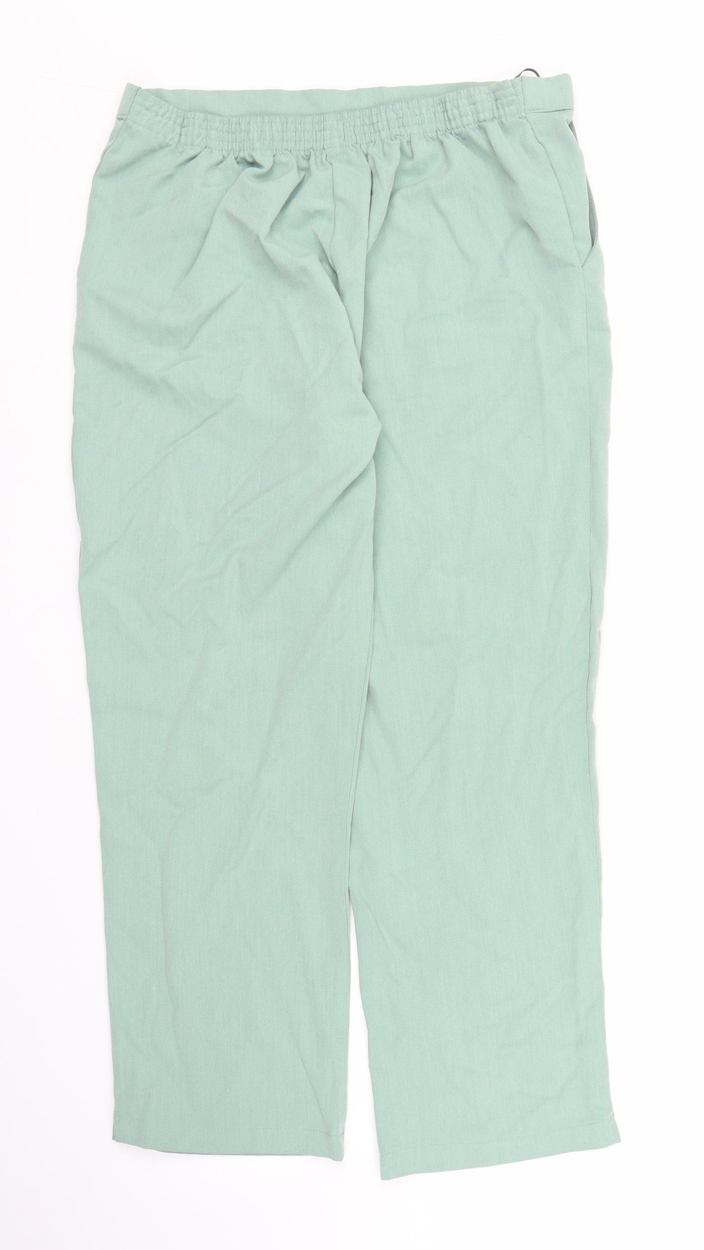 Renaissance Womens Green   Pedal Pusher Trousers Size 18 L25 in