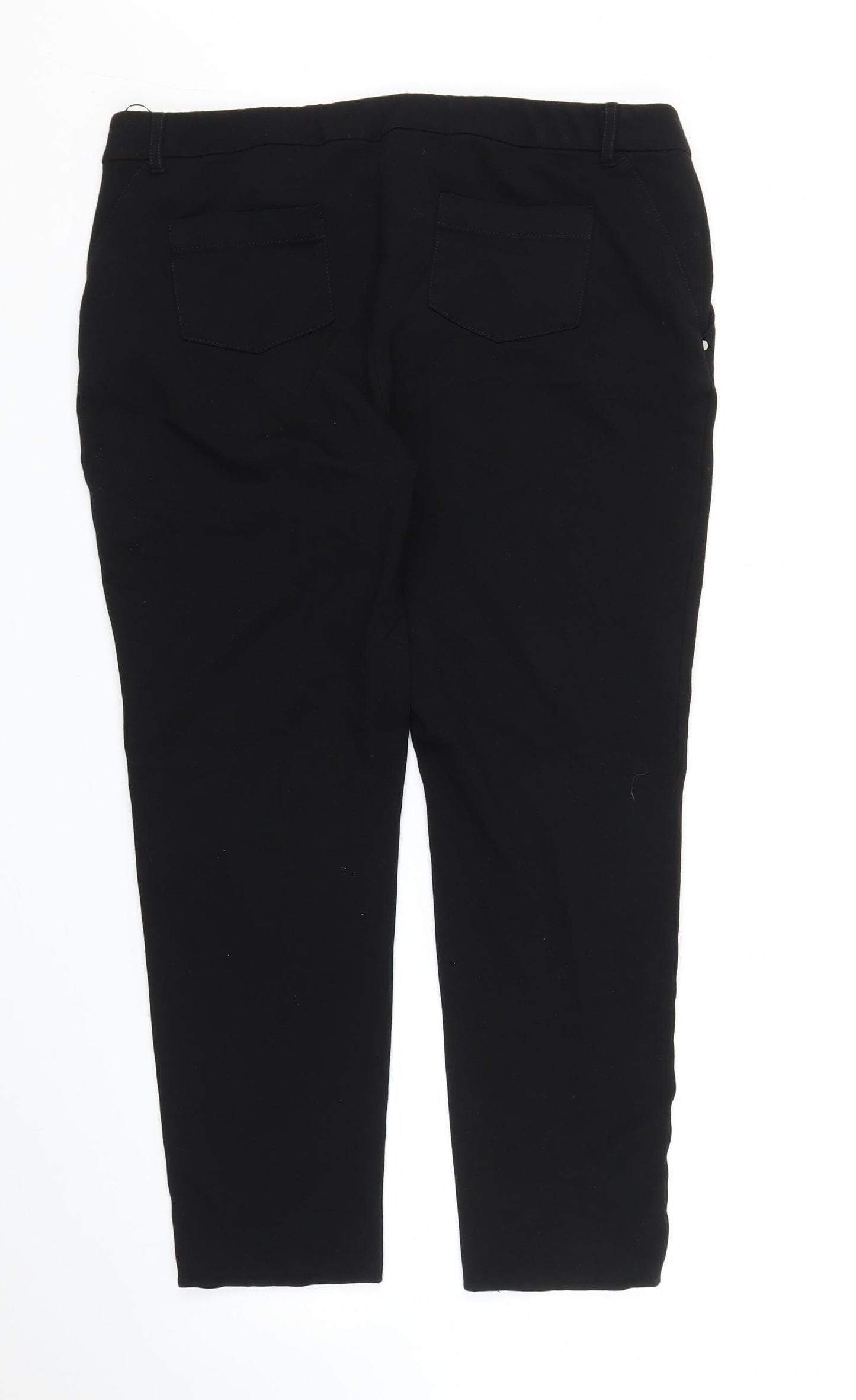TU Womens Black   Capri Trousers Size 16 L24 in