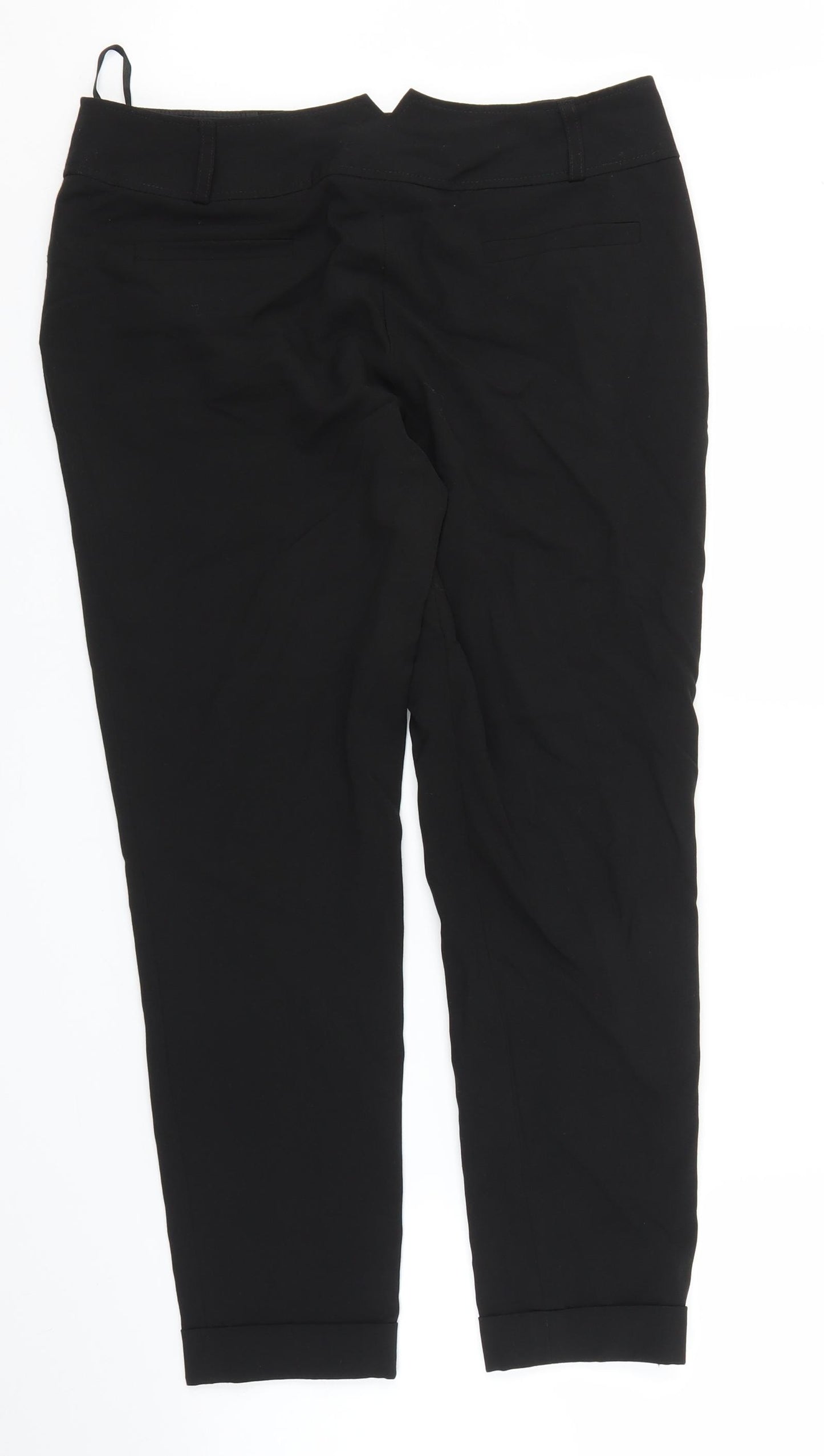 Debenhams Womens Black   Capri Trousers Size 12 L25 in