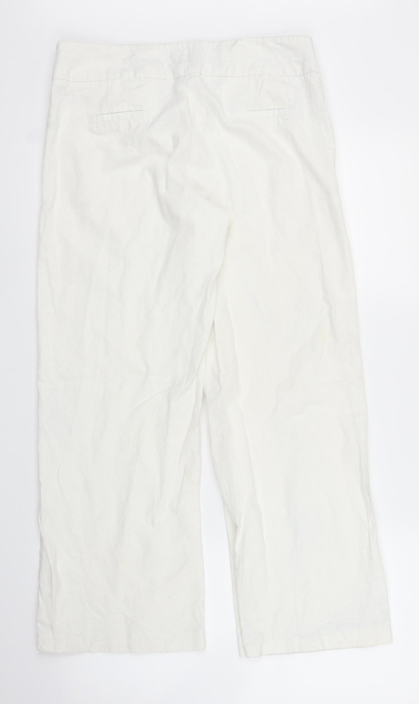George Womens White   Capri Trousers Size 12 L24 in
