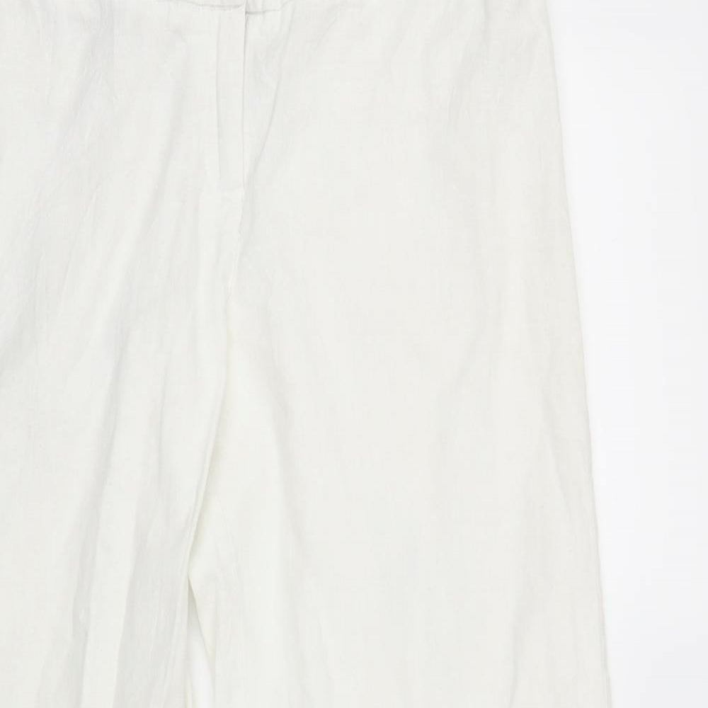 George Womens White   Capri Trousers Size 12 L24 in