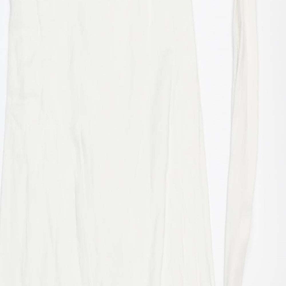 Lamis Khamis Womens White   A-Line  Size L