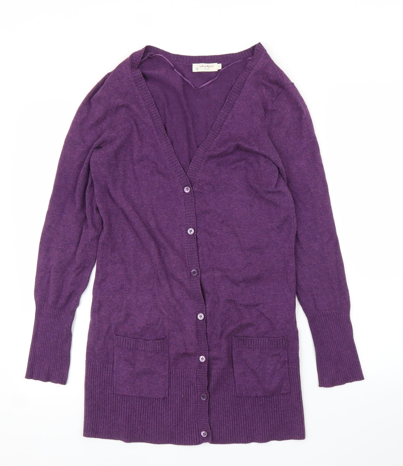 Jackpot Womens Purple   Cardigan Jumper Size S