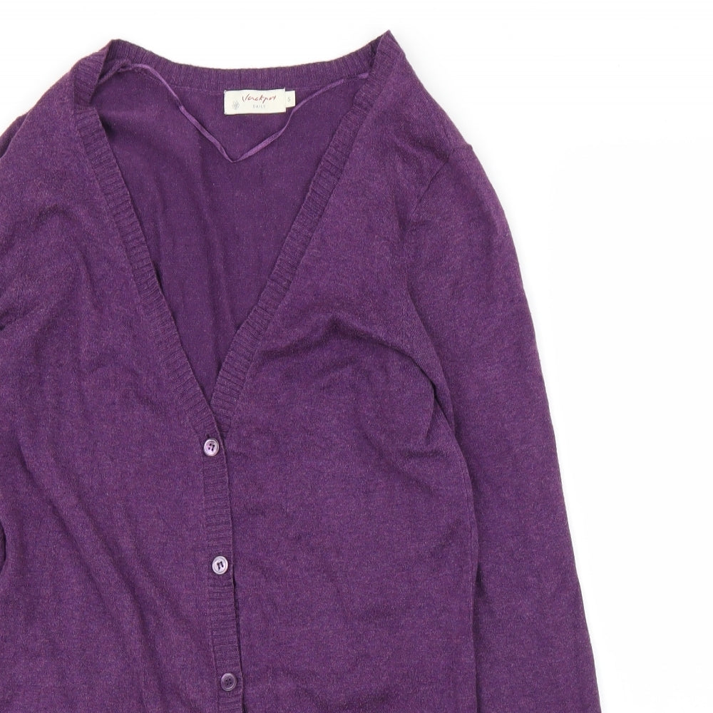 Jackpot Womens Purple   Cardigan Jumper Size S