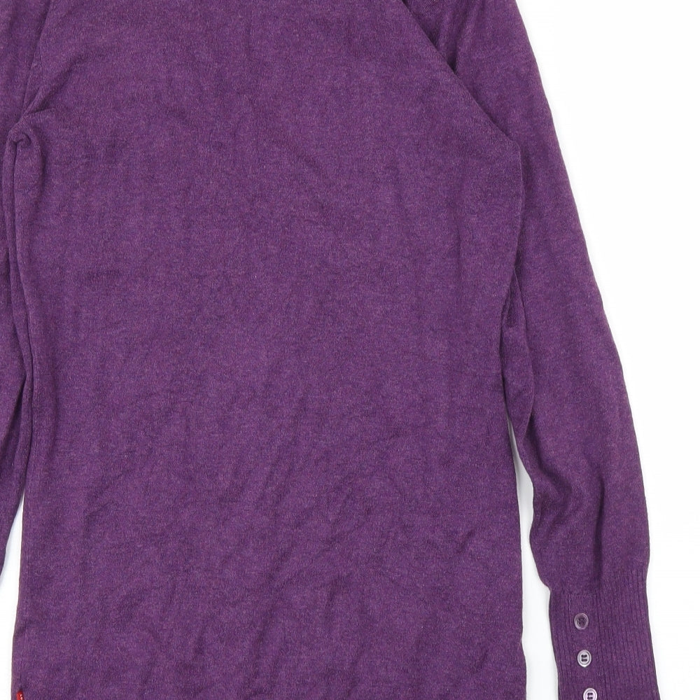 Jackpot Womens Purple   Cardigan Jumper Size S