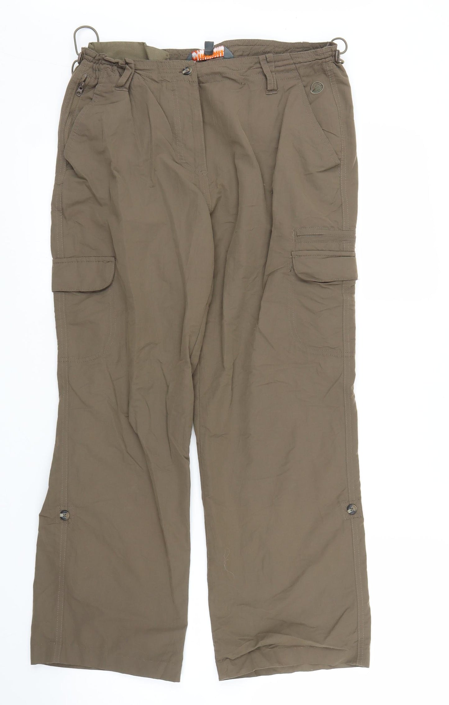 Peter Storm Womens Brown   Cargo Trousers Size 12 L24 in
