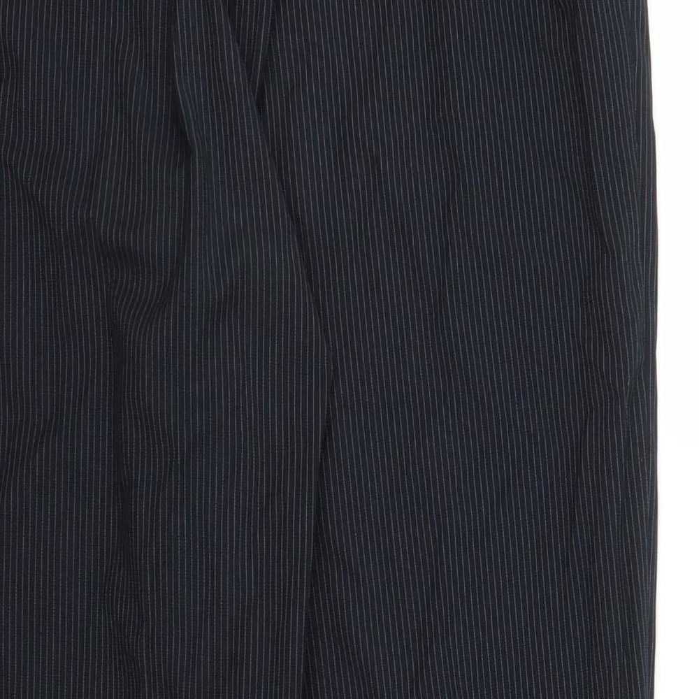 Pull&Bear Womens Blue Striped  Bloomer Trousers Size S L22 in