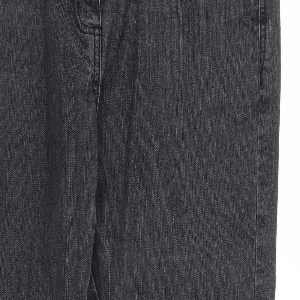 F&F Womens Grey  Denim Bootcut Jeans Size 14 L26 in