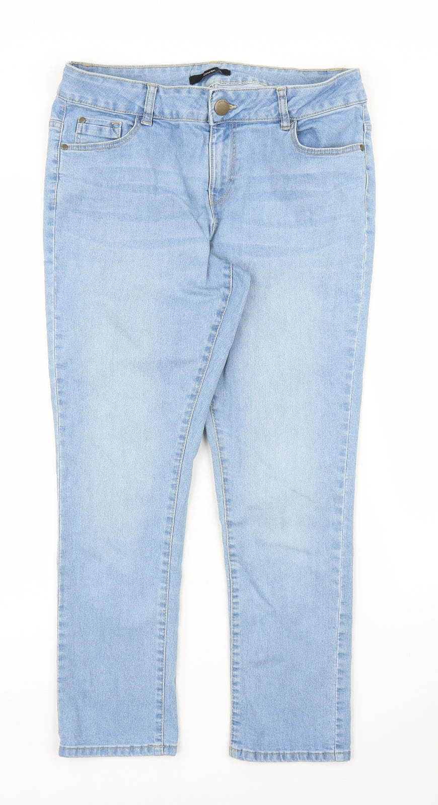George Womens Blue  Denim Skinny Jeans Size 12 L24 in