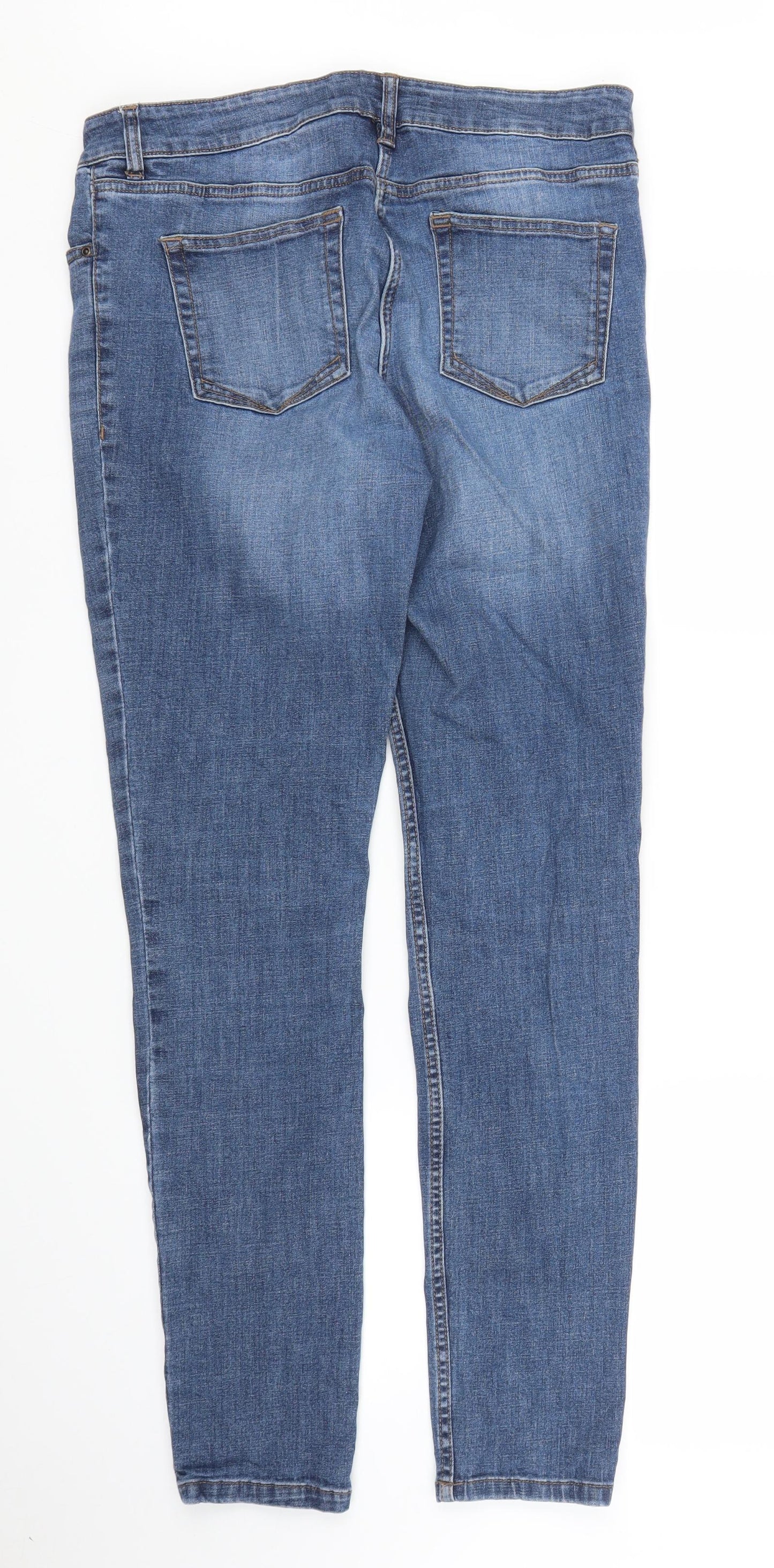 NEXT Womens Blue  Denim Skinny Jeans Size 14 L30 in