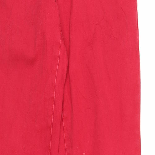 Madonna Womens Red  Denim Skinny Jeans Size S L29 in