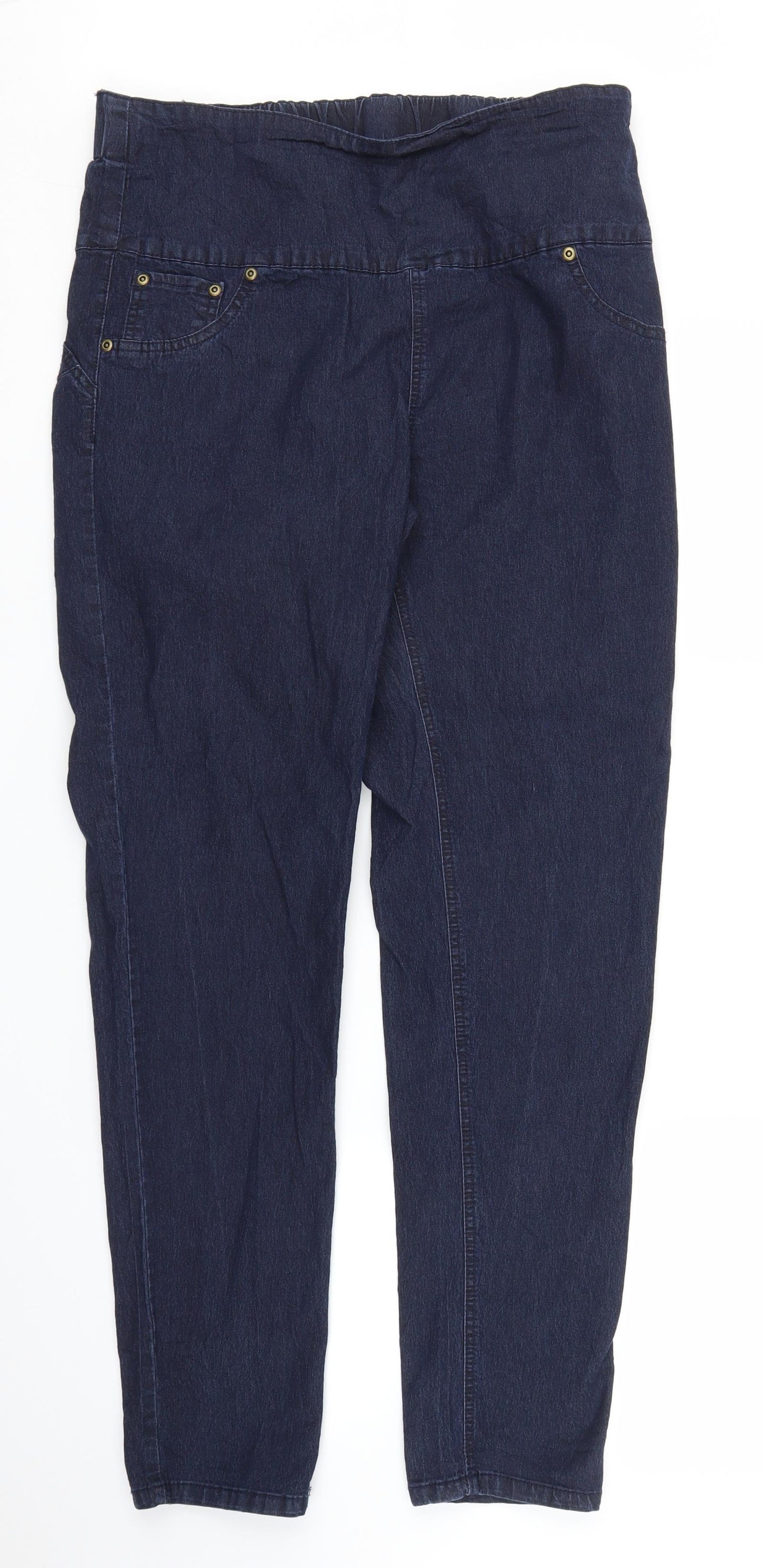 Avon Womens Blue  Denim Mom Jeans Size XL L31 in