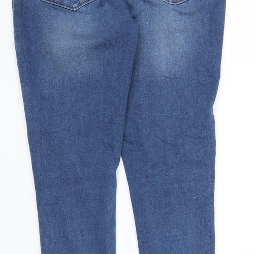 M&Co Womens Blue  Denim Skinny Jeans Size 10 L25 in