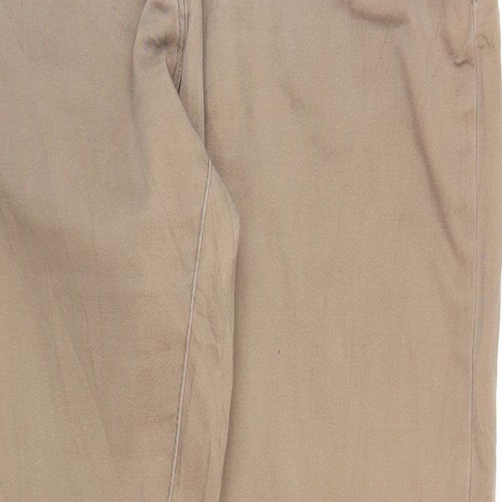 ESMARA Womens Beige  Denim Skinny Jeans Size 16 L25 in