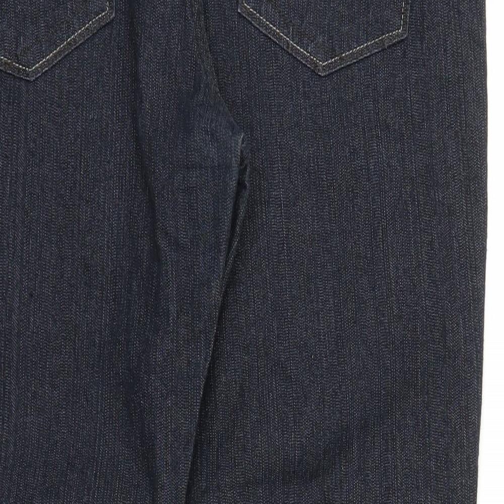 Preworn Womens Blue  Denim Straight Jeans Size 34 in L25 in