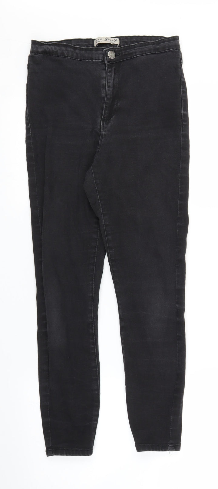 Primark Womens Black Denim Skinny Jeans Size 10 L24 in
