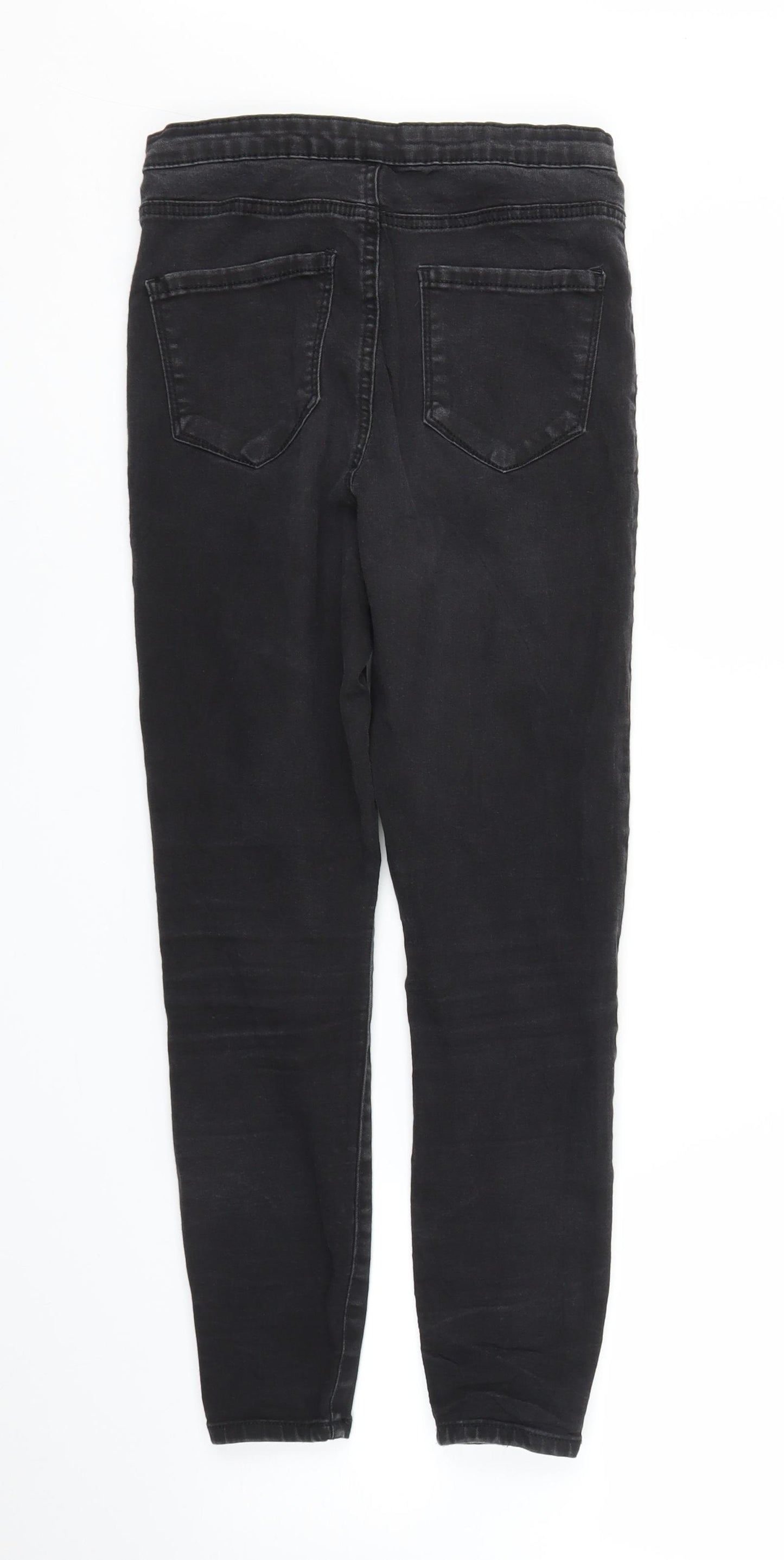 Primark Womens Black  Denim Skinny Jeans Size 10 L24 in
