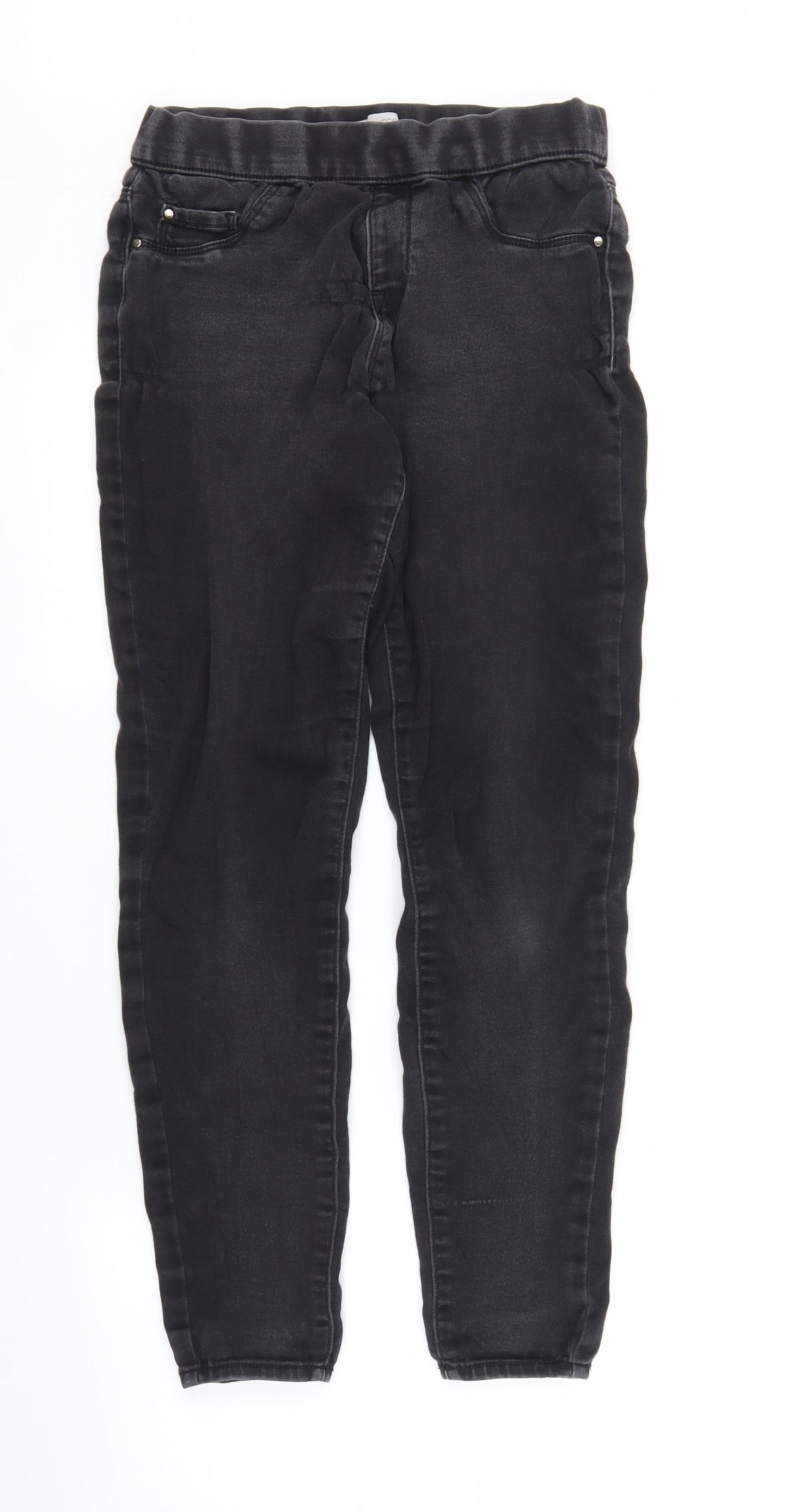 George Womens Black  Denim Jegging Jeans Size 10 L25 in