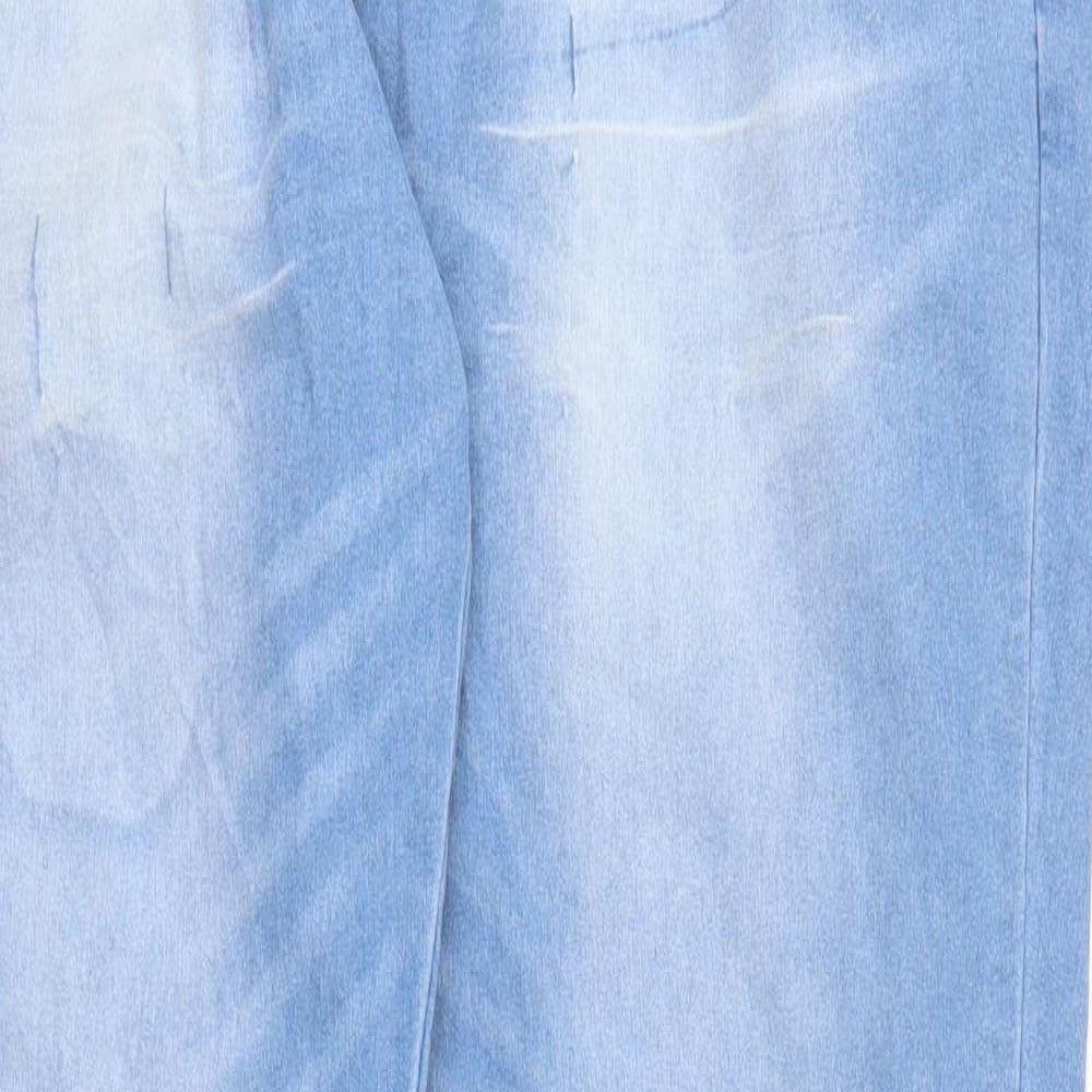 Preworn Womens Blue  Denim Bootcut Jeans Size L L29 in