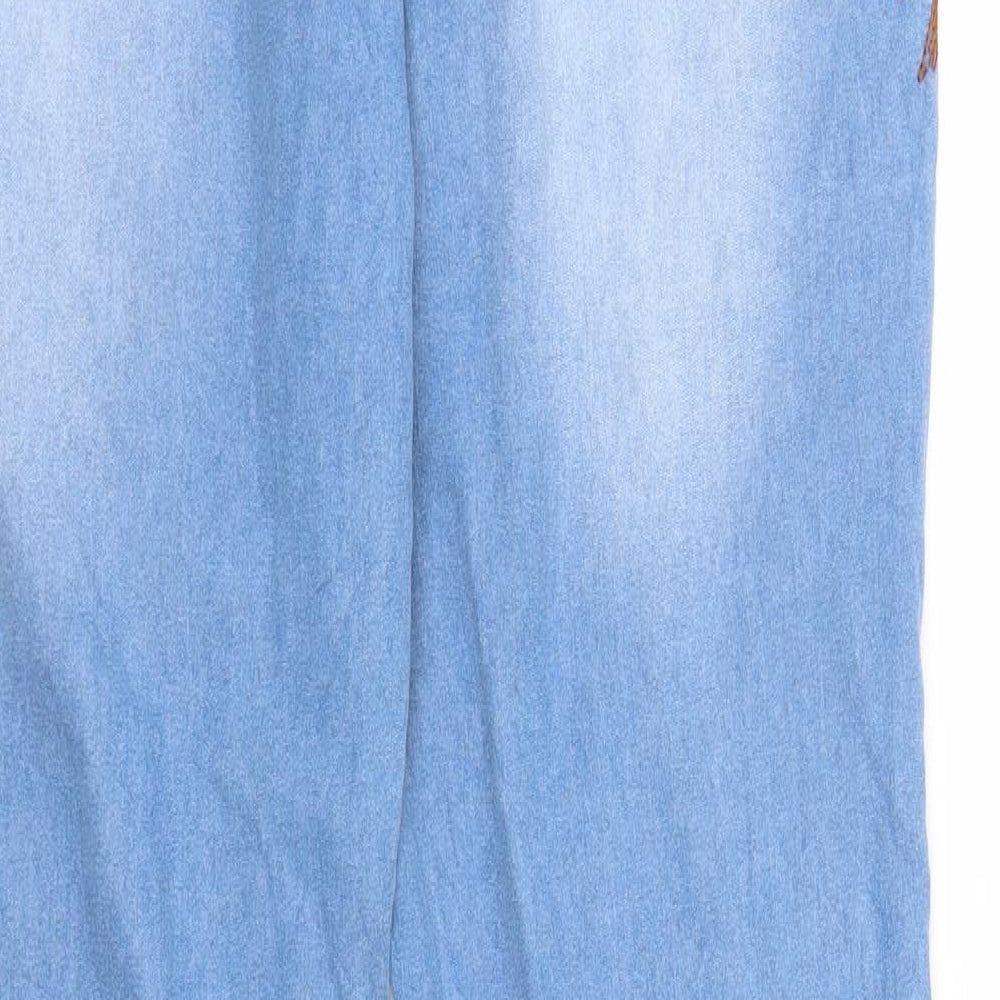 Preworn Womens Blue  Denim Bootcut Jeans Size L L29 in