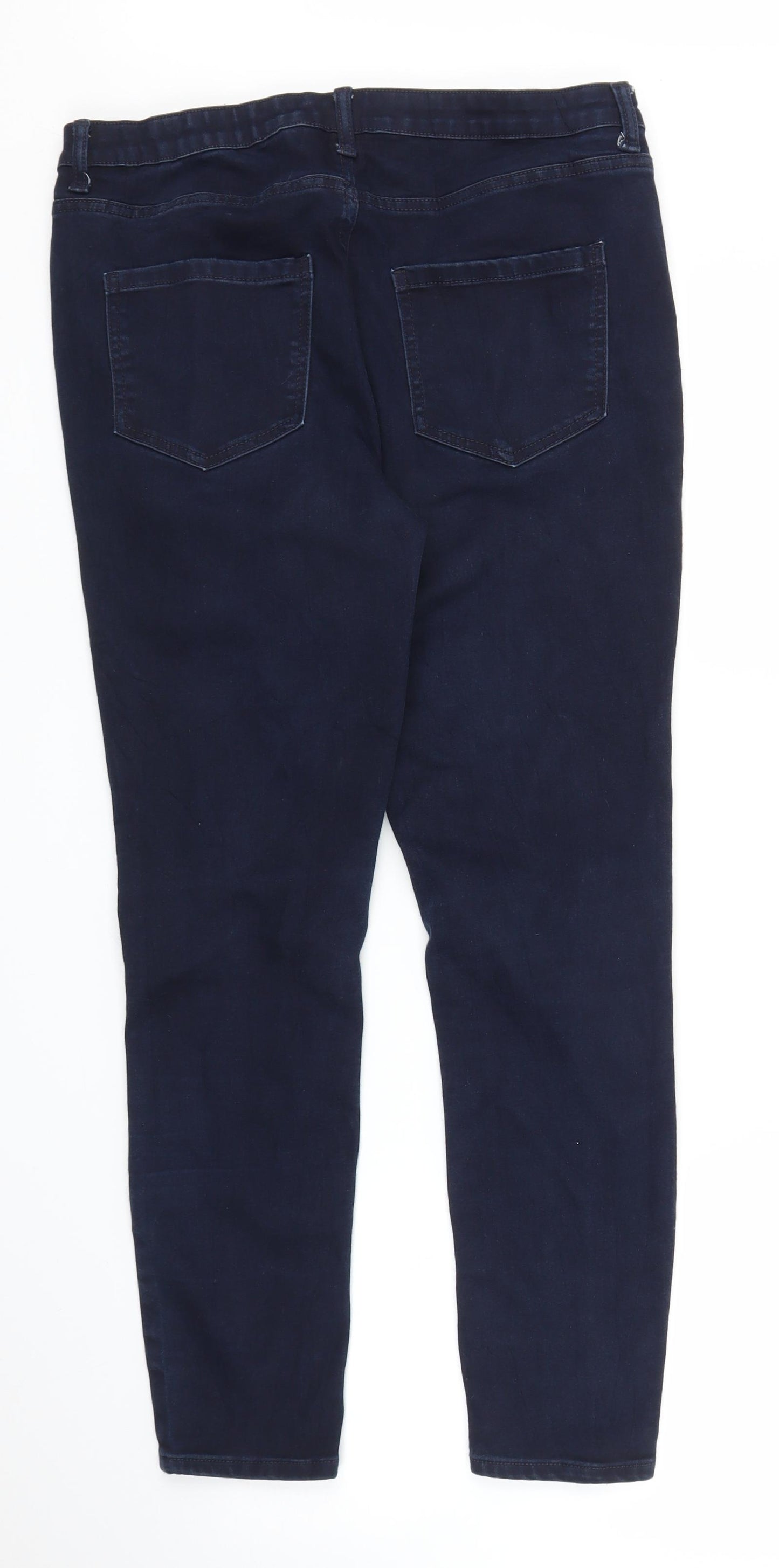 Avenue Denim Womens Blue  Denim Skinny Jeans Size 16 L25 in