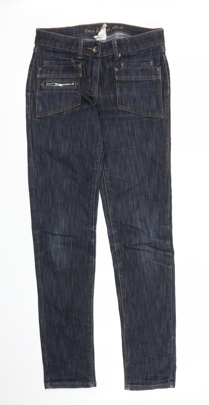 Here & There Womens Blue Denim Skinny Jeans Size 28 in L31 in