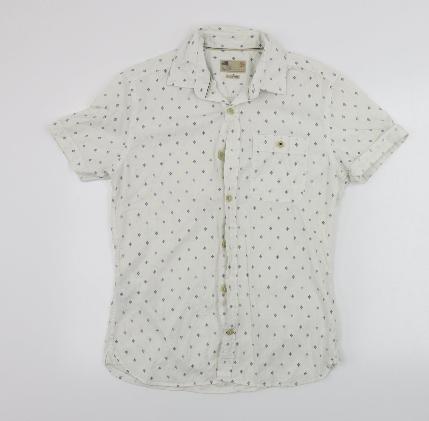 NORTH COAST   Mens White    Button-Up Size S