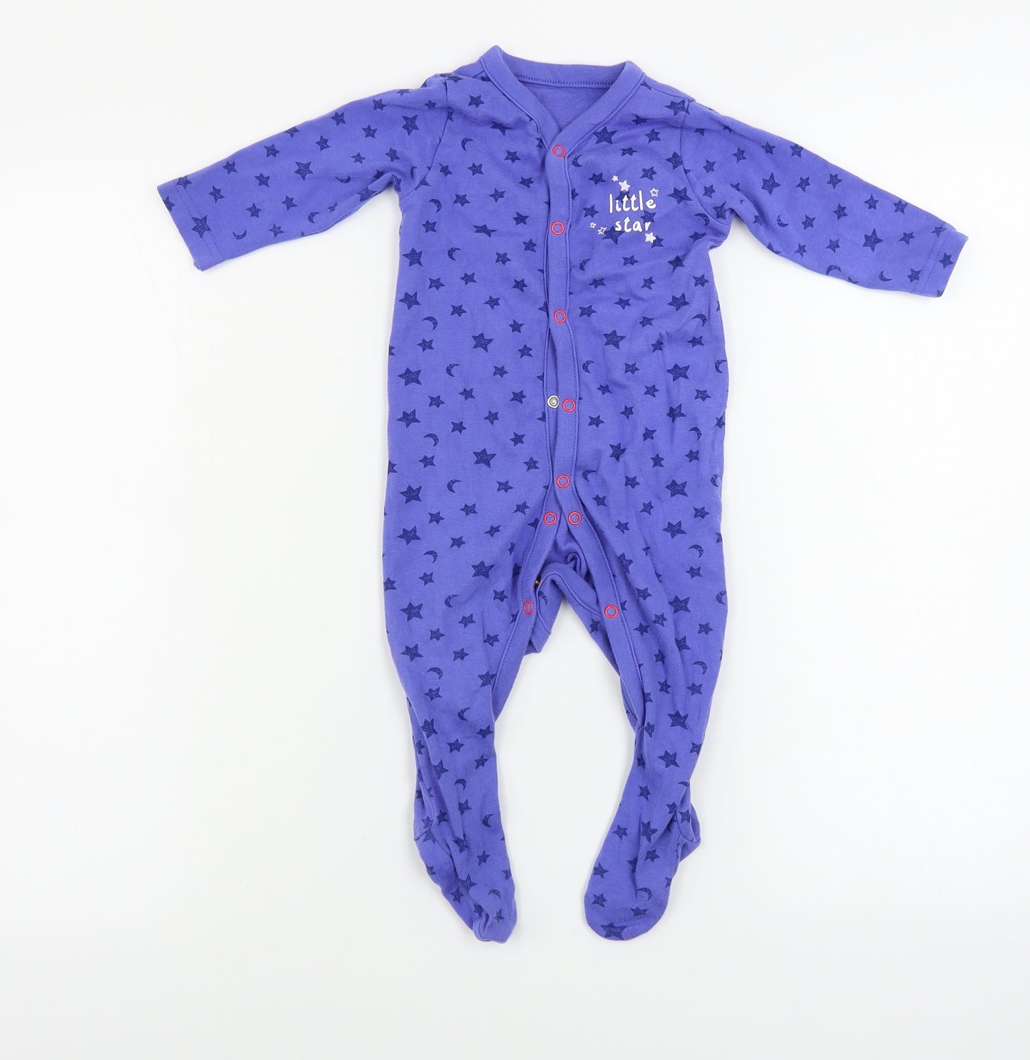 Preworn  Boys Blue   Babygrow One-Piece Size 6-9 Months