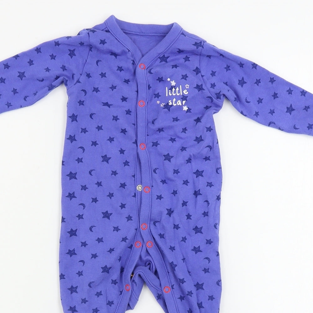 Preworn  Boys Blue   Babygrow One-Piece Size 6-9 Months