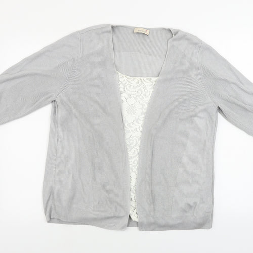 Marks and Spencer Womens Grey   Cardigan Jumper Size 18