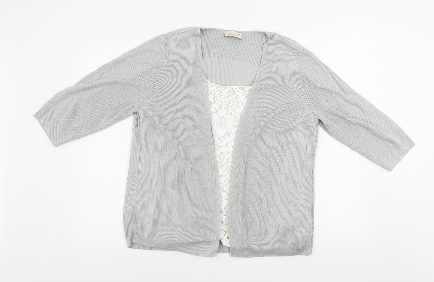 Marks and Spencer Womens Grey   Cardigan Jumper Size 18