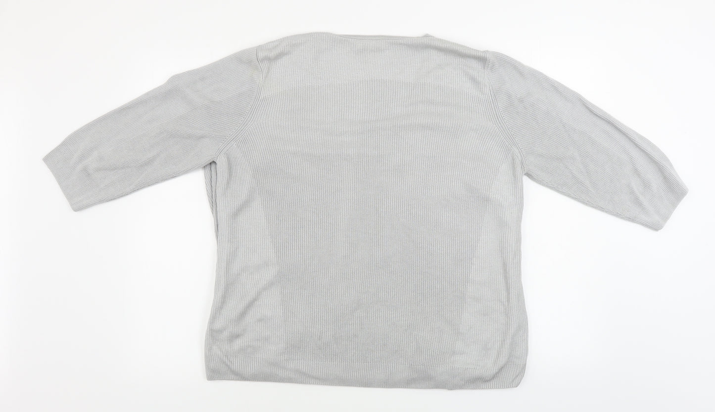 Marks and Spencer Womens Grey   Cardigan Jumper Size 18