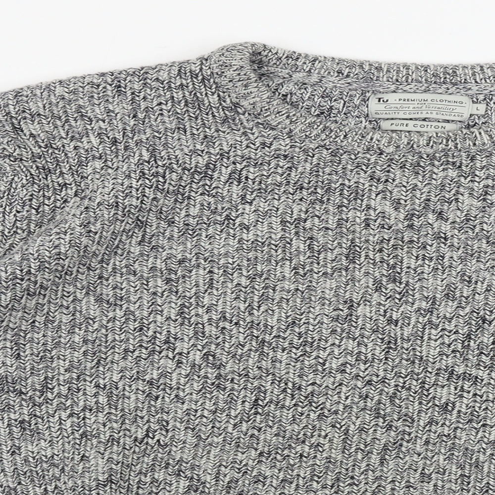 TU Mens Grey   Pullover Jumper Size L
